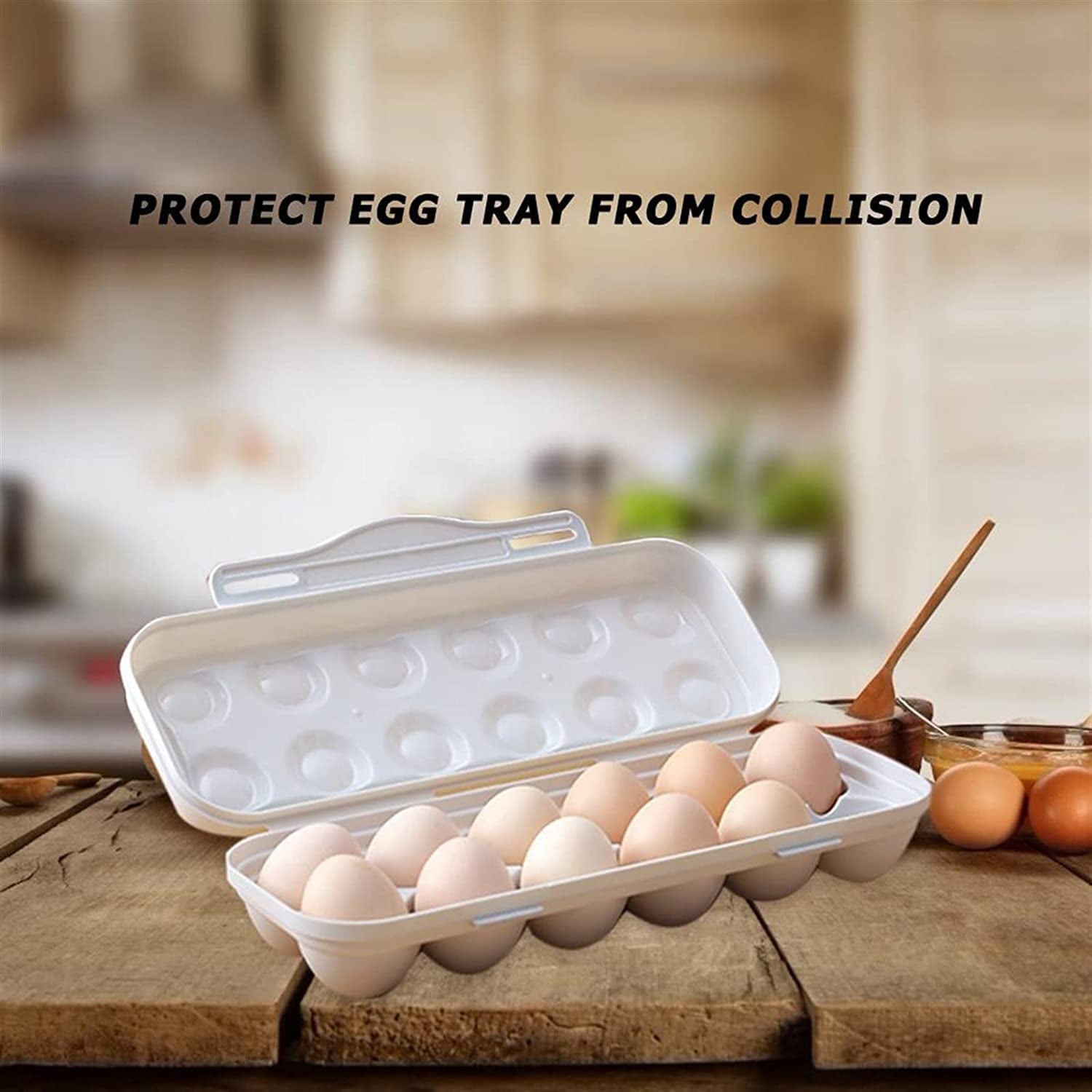 5727 18 Grid Egg Holder Storage, Shock-Proof Egg Container with Buckle, Egg Carrier, Egg Tray, Egg Shelter, Effective Full Seal, Egg House use for Fridge, Camping, Kitchen 5727 18 Grid Egg Holder Storage, Shock-Proof Egg Container with Buckle, Egg Carrier, Egg Tray, Egg Shelter, Effective Full Seal, Egg House use for Fridge, Camping, Kitchen